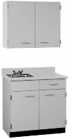 Picture of Cabinetry Suite SA312, Two Door Wall Unit,Base Unit with Sink and Countertop