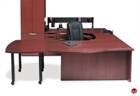 Picture of Quattro Veneer Executive Office Desk U Shape Workstation