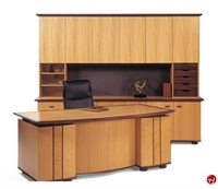 Picture of Podium Contemporary Veneer Executive Office Desk Workstation, Storage Cedenza