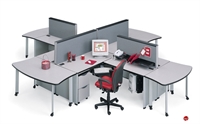 Picture of Abco Endure ENDCONFIG10, 4 Person L Shape Office Desk Workstation