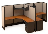 Picture of Maxon Parallel MKIT116P, 2 Person Cubicle Double Workstation