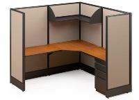 Picture of Maxon Parallel MKIT113P, L Shape Office Cubicle Workstation