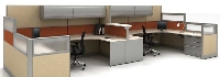 Picture of Maxon Empower Electrified Tile Panel System,2 Person Teaming Cubicle Workstation