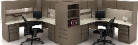 Picture of Maxon Series 2000, 2 Person Steel Office Desk Workstation