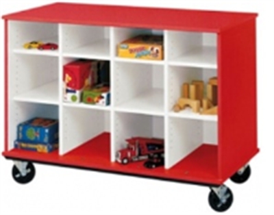 Picture of 36"H Open Mobile Classroom Cubbie Storage 