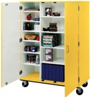Picture of 67"H Closed Mobile Storage Cabinet 