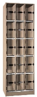 Picture of Ironwood 514-1-G, 15 Compartment Closed Music Storage Cabinet,Grill Door