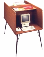 Picture of Ironwood CCA, Telemarketing Study Carrel, Double 2 Sided Computer Carrel