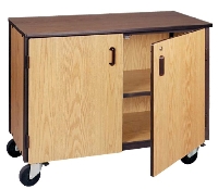 Picture of Ironwood 1001-C, Mobile Low Storage Cabinet with Doors