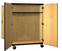 Picture of Ironwood 1038, Mobile Closed Double Faced Combo Wardrobe Storage Cabinet 