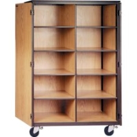 Picture of Ironwood 1042, Mobile Closed Cubical Storage Cabinet with Locks