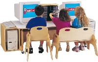 Picture of Jonti-Craft 0347JC, Kids Adjustable Mobile Computer Table