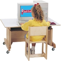 Picture of Jonti-Craft 0345JC, Kids Adjustable Mobile Computer Table