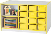 Picture of Jonti-Craft 0440JC, Kids Open Storage Cabinet, 12 Cubbies