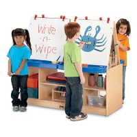 Picture of Jonti-Craft 0294JC, Kids Mobile 4 Station Play Easel