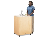 Picture of Jonti Craft 1361JC, Mobile Portable Sink - Stainless Steel 