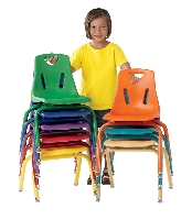 Picture of Jonti Craft 8120JC1, Kids Plastic Armless Stack Chair With Coated Legs 10"H