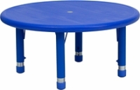 Picture of Adjustable Round Plastic School Kids Play Table