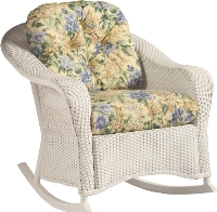 Picture of Whitecraft Giardino S391805, Protected Outdoor Wicker /Cushion Rocker Chair