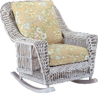 Picture of Whitecraft Lake Lure S212015, Protected Outdoor Wicker /Cushion Rocker Chair