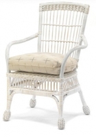Picture of Whitecraft Lake Lure S212511, Protected Outdoor Wicker /Cushion Dining Arm Chair