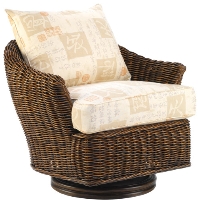 Picture of Whitecraft San Miguel S211015, Protected Outdoor Wicker /Cushion Swivel Lounge Chair