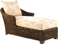 Picture of Whitecraft San Miguel S211041, Protected Outdoor Wicker /Cushion Chaise Lounge 