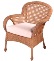 Picture of Whitecraft Boca S594501, All Weather Outdoor Wicker Cushion Dining Chair