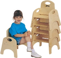 Picture of Jonti-Craft 0582JC, Kids Wooden Stackable Chairries