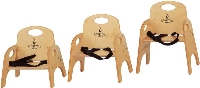 Picture of Jonti-Craft 0582JCSB, Kids Wooden Stackable Chairries With Seatbelt