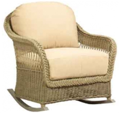 Picture of Whitecraft Nantucket S560805, Outdoor Wicker Cushion Rocker Chair