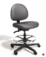 Picture of Cramer Triton TRMM4,  24/7 Mid Height Amrless Office Task Stool Chair, Footring
