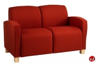 Picture of Logan Reception Lounge Lobby 2 Seat Loveseat Sofa, Non Re-Upholsterable