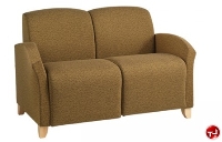 Picture of Olive Reception Lounge Lobby Two Seat Loveseat Sofa, Re-Upholsterable