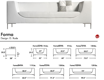 Picture of Aceray Forma 84, Contemporary Reception Lounge Lobby Sofa