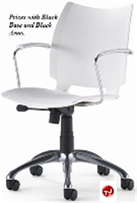 Picture of Source i-Swivel 420 Contemporary Mid Back Plastic Swivel Office Chair