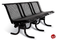 Picture of 800 Outdoor Stainless Steel 3 Seat Palmetto Bench