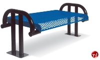Picture of Outdoor 976, 48" Inground Contour Backless Steel Bench