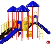 Picture of Play Today Up Top Triple Deck Standard Tower Playsystem, 5-12 Years