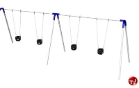 Picture of Play Today PBP-8-2 Double Bay Bipod Swing Set with Infant Seats