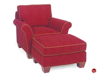 Picture of Fairfield 3218 Reception Lounge Lobby Club Chair with Ottoman