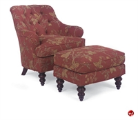 Picture of Fairfield 1141 Reception Lounge Lobby Traditional Club Chair Sofa with Ottoman