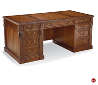 Picture of Fairfield 8030, 72" Traditional Veneer Double Pedestal Office Desk Workstation