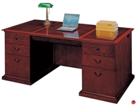Picture of DMI Del Mar 7302 15414 Executive Veneer Double Pedestal Desk