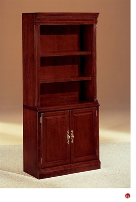 Picture of 32557 Traditional Veneer 72" Open Bookcase with Doors