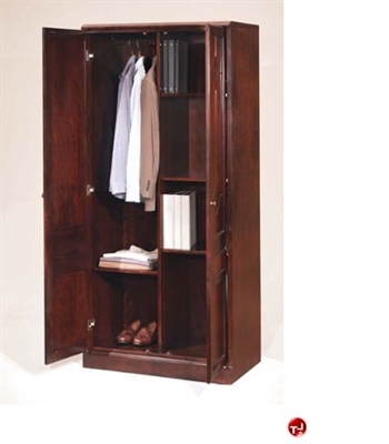 Picture of DMI Oxmoor 7376-06 Traditional Veneer Double Door Wardrobe Storage Cabinet