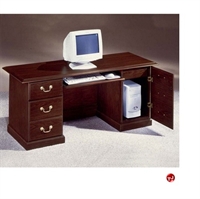 Picture of DMI Andover 7462-22 Traditional Laminate 66" Computer Credenza with CPU Storage