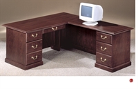 Picture of DMI Andover 7462-48 Traditional Laminate 66" L Shape Office Desk Workstation