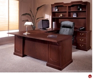 Picture of DMI Andover 7462-78 7462-61 Traditional Laminate U Shape Office Desk with Storage Hutch