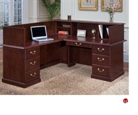 Picture of DMI Andover 7462-67 Traditional Laminate L Shape Reception Desk Workstation